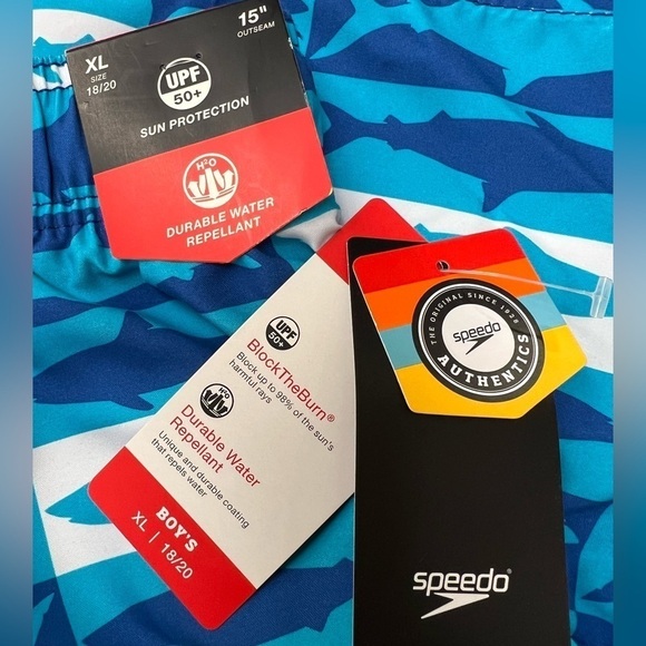 Speedo - Boys Swim Trunks - Shark Print - Picture 5 of 6